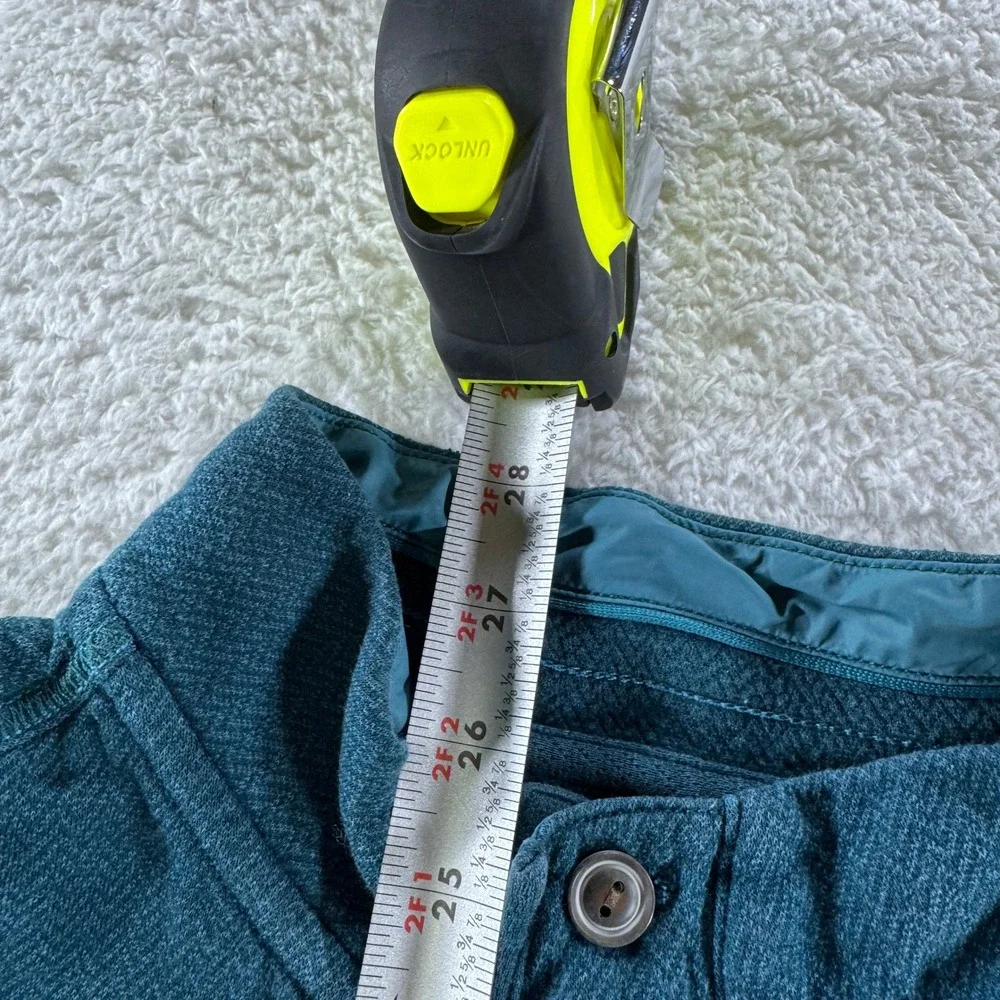 Tommy Bahama Men's Quarter Button Up Teal Blue‎ Sweatshirt Preppy Work Cotton XL